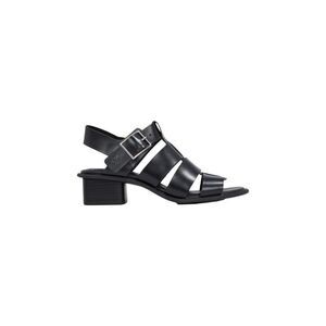 Calvin Klein Jeans Black Polyester Flat Women's Sandals